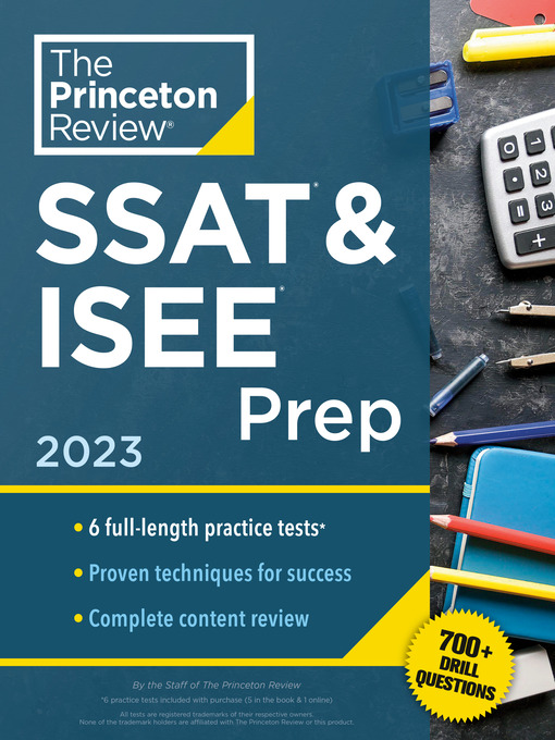Title details for Princeton Review SSAT & ISEE Prep, 2023 by The Princeton Review - Wait list